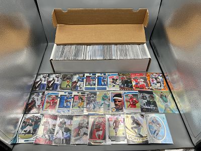 Box of Mostly Modern Football Rookie Cards W/ Stars