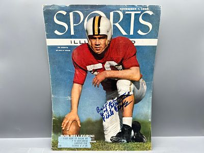 1955 Sports Illustrated Bob Pellegrini Signed Cover - No COA