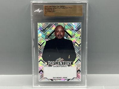 2022 Leaf Metal Pop Century Daymond John Pre-Production Proof Crystal Silver #1/1