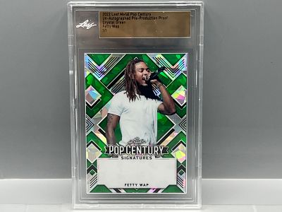 2022 Leaf Metal Pop Century Fetty Wap Pre-Production Proof Crystal Green #1/1