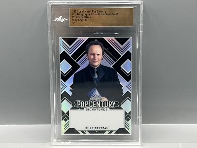 2022 Leaf Metal Pop Century Billy Crystal Pre-Production Proof Prismatic Black #1/1