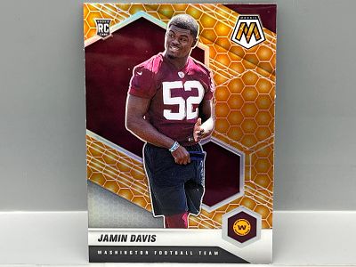 2021 Panini Mosaic Jamin Davis Honeycomb SSP RC #364