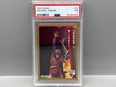1992 Fleer Michael Jordan #32 PSA NM 7