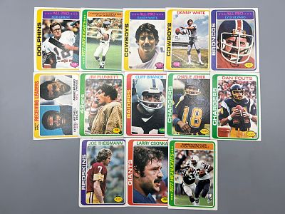 Lot of (13) 1978 Topps Football Cards W/ Stars - Varying Conditions