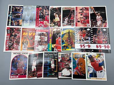 Lot of (20) Michael Jordan Basketball & Baseball Cards - Varying Conditions