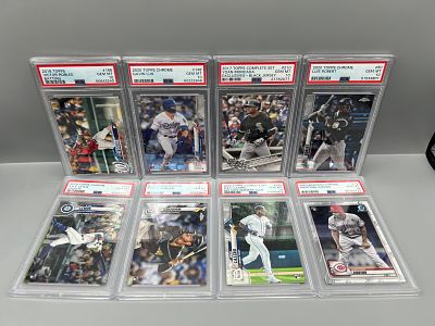 Lot of (8) Assorted Modern Slabbed Baseball PSA 10 Rookie Cards