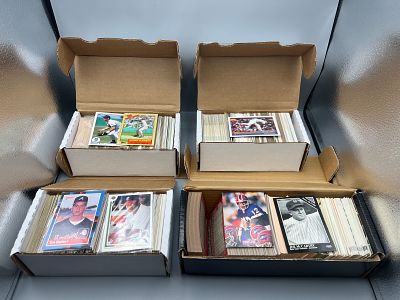 Lot of (4) Boxes of Assorted Sports Cards W/ Stars - Varying Conditions