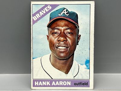 1966 Topps Hank Aaron #500 - HOF