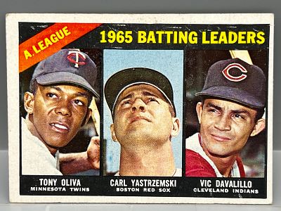 1966 Topps AL Batting Leaders #216 - Yastrzemski - HOF