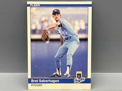 1984 Fleer Update Bret Saberhagen RC #U-103
