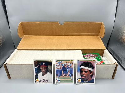 1990 Upper Deck Baseball Set W/ Sammy Sosa RC, Larry Walker RC, Deion Sanders RC, & High Series 