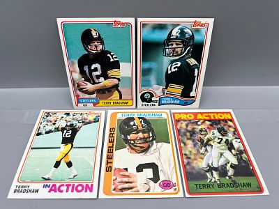 Lot of 5 Terry Bradshaw HOF