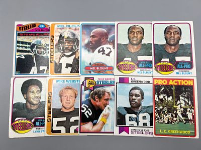 Lot of (10) Pittsburgh Steelers HOFers