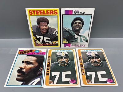 Lot of 5 Joe Greene HOF