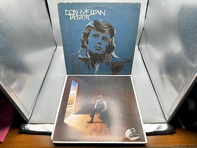 Lot of (2) Don McLean Vinyl LPs: 1971 Medianus Records "Tapestry" and 1974 United Artists 