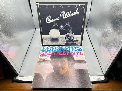 Lot of (2) Donovan Vinyl LP Albums: 'Cosmic Wheels' (1973) and 'Donovan's Greatest Hits' (1969) 