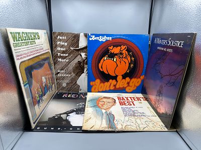 Lot of Six Assorted Vinyl Albums - Varying Conditions - Ben Sidran, Bill Staines, Bill Nelson - 