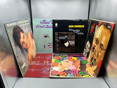 Lot of Six Assorted Vinyl Albums - Varying Conditions - Gene Chandler, Mae West, Dale Hawkins - 