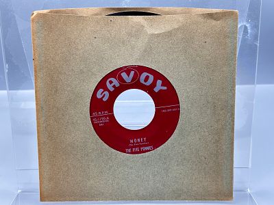 1956 Savoy Records The Five Pennies Money/My Heart Trembles 45 RPM Record - 45-1190 - Records 