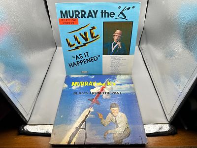 Lot of (2) Murray The K Vinyl Albums - Murray The K Live As It Happened & Blasts From The Past 