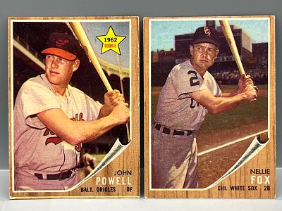 1962 Topps Boog Powell RC #99 & Nellie Fox #73