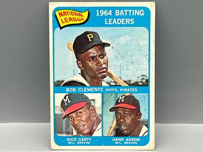 1965 Topps NL Batting Leaders Roberto Clemente/Carty/Hank Aaron #2