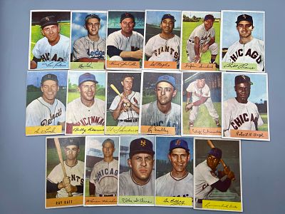 Lot of (17) 1954 Bowman Baseball Cards - Varying Conditions