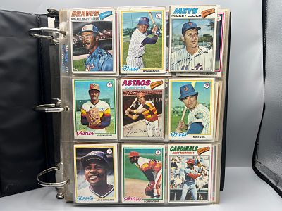 Binder of Assorted Multi-Sport Trading Cards W/ Some Vintage & Stars - Varying Conditions