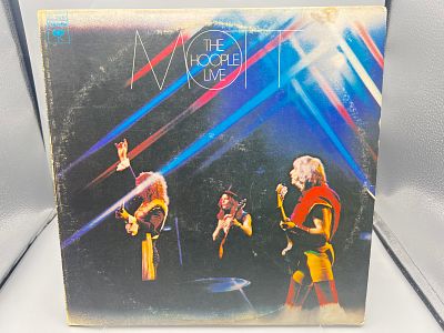1974 Mott The Hoople Live Vinyl Album - PC 33282 - Records are untested by auction house for 