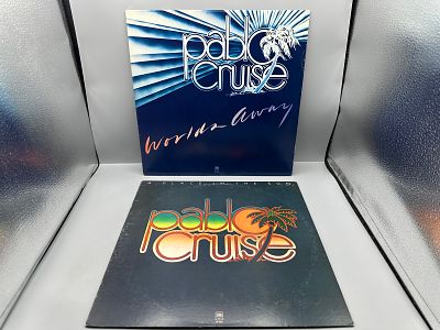 Lot of (2) Pablo Cruise A&M Records Vinyl Albums: "Worlds Away" (1978) & "A Place In The Sun" 