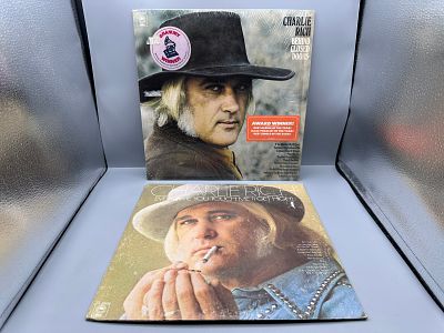 Lot of (2) Charlie Rich Epic Records Vinyl Albums: 1973 'Behind Closed Doors' (KE 32247) & 1975 