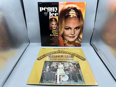 Lot of (2) 1968 Vinyl Albums: Peggy Lee - Once More With Feeling & Dottie West – The Sound Of 