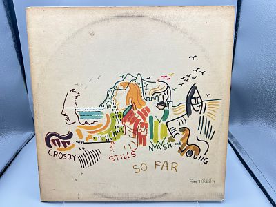 1974 Crosby, Stills, Nash & Young So Far Vinyl Album - SD 18100 - Records are untested by 