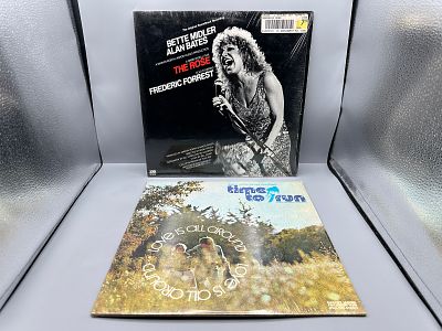 Lot of (2) Original Soundtrack Vinyl Albums: 1979 Atlantic Records Bette Midler The Rose - The 