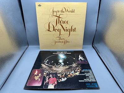 Lot of (2) Three Dog Night Vinyl Albums: 'Captured Live at the Forum' (1970 Dunhill DS 50068) & 