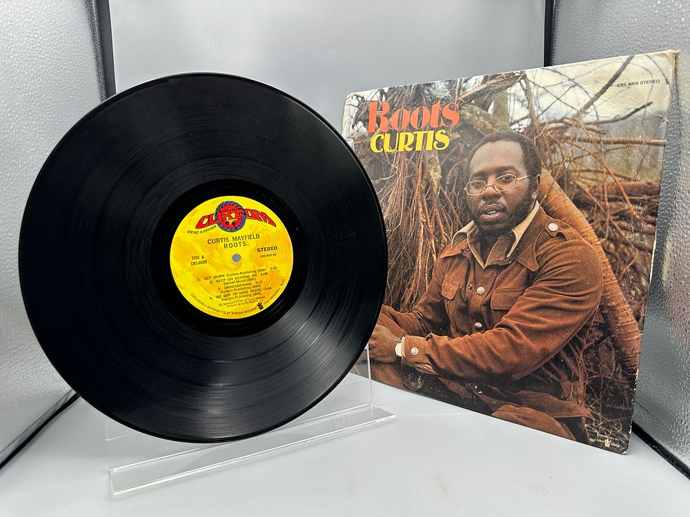 1971 Curtom Records Curtis Mayfield Roots Vinyl Album - CRS-8009 - Records are untested by 