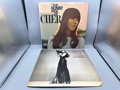 Cher (2 LP Lot): The Sonny Side Of Cher (1966); and Dark Lady (1974), cover has promo corner 