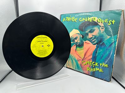 1991 Jive Records A Tribe Called Quest "Check the Rhime" Single Vinyl Record - 01241-42010-1 - 