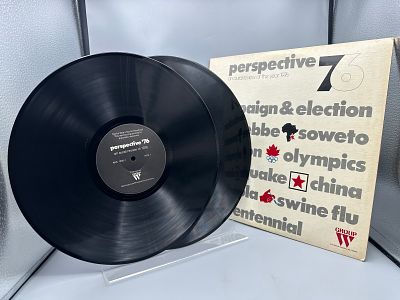 Perspective 76 - An Aural Review Of The Year 1976 (1977), 2 LPs, gatefold, promo, Westinghouse 