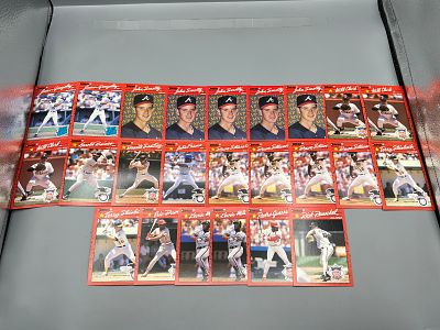 Lot of (24) 1990 Donruss Baseball Error Cards - Varying Conditions