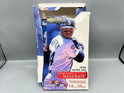 1998 Upper Deck Collector's Choice Series One Partial Wax Pack Box - 28 Total Packs