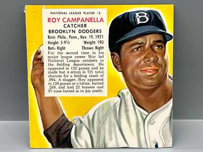 1953 Red Man #5 Roy Campanella (HOF) / Dodgers - Hand Cut No Tab