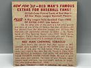 1953 Red Man #18 Johnny Mize (HOF) / Yankees - Hand Cut No TabImage - 1