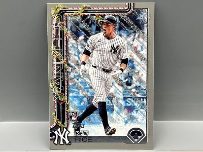 2025 Topps Holiday Ben Rice Silver Glitter RC #H8