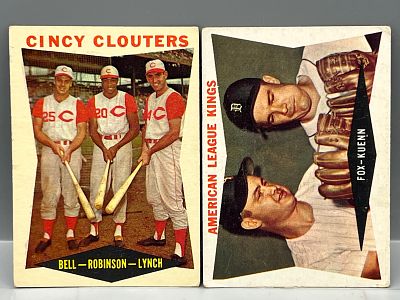 1960 Topps Cincy Clouters & AL Kings - Frank Robinson, Nellie Fox