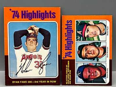 1975 Topps Nolan Ryan #5, 7 - HOF. 1975 Topps Nolan Ryan #5, 7 - HOF