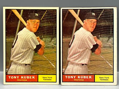 Lot of (2) 1961 Topps Tony Kubek #265