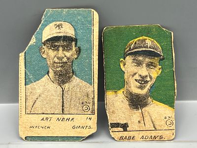1921 W516-2-2 Art Nehf and Babe Adams