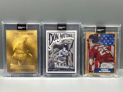Lot of (3) 2020 Topps Project Frank Thomas #73, Don Mattingly #95, & Mark McGwire #81 - All 