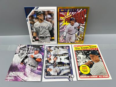 Lot of (5) Aaron Judge Baseball Cards